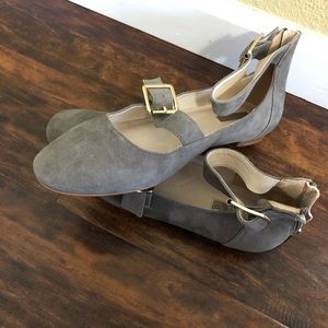 Topshop Katrina Buckle Ballerina flats